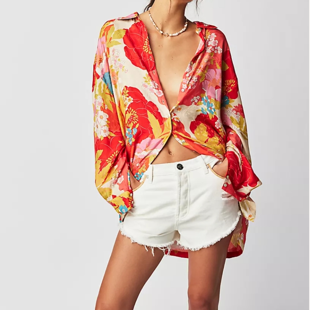 Spell/Free People Tyler blouse XS - Picture 3 of 7